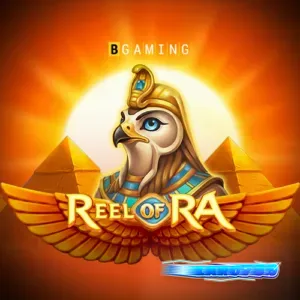 Reel of Ra slot gameplay interface na nagpapakita ng Egyptian theme at coin symbols